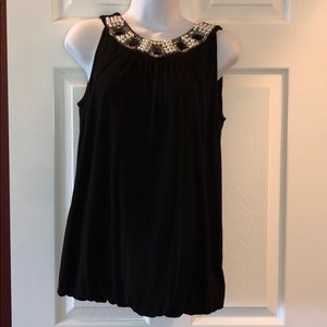 Dress Barn sleeveless top with embellishment